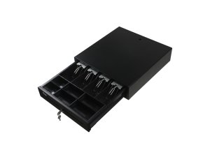 Equip Cash Register Drawer for Point of Sale (POS) System, 4 Bill/8 Coin Compartments, Removable Coin Slots, RJ11 connector