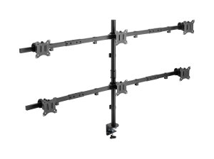 Equip 17"-32" Articulating 6 Monitor Desk Mount Bracket