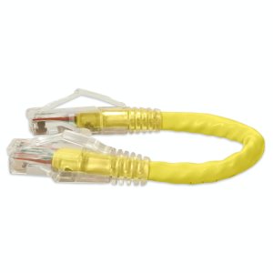 AddOn Networks ADD-0-5FCAT6-YW-TAA networking cable Yellow 0.15 m Cat6 U/UTP (UTP)