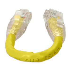 AddOn Networks ADD-0-5FCAT6-YW-TAA networking cable Yellow 0.15 m Cat6 U/UTP (UTP)