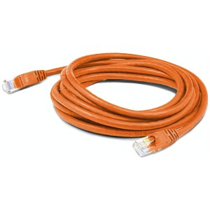 6in RJ-45 (Male) to RJ-45 (Male) Shielded Straight Orange Cat6A STP PVC Copper Patch Cable