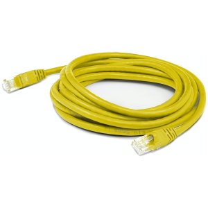 6in RJ-45 (Male) to RJ-45 (Male) Shielded Straight Yellow Cat6A STP PVC Copper Patch Cable