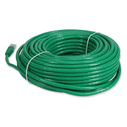 100ft RJ-45 (Male) to RJ-45 (Male) Straight Green Cat6 UTP PVC TAA Compliant Copper Patch Cable