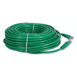 100ft RJ-45 (Male) to RJ-45 (Male) Straight Green Cat6 UTP PVC TAA Compliant Copper Patch Cable