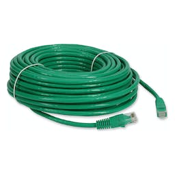 100ft RJ-45 (Male) to RJ-45 (Male) Straight Green Cat6 UTP PVC TAA Compliant Copper Patch Cable