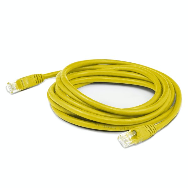 AddOn Networks 100ft RJ-45 (Male) to RJ-45 (Male) Straight Yellow Cat6 UTP PVC Copper Patch Cable