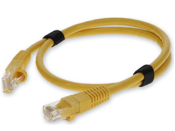 10ft RJ-45 (Male) to RJ-45 (Male) Yellow Cat6 Straight UTP PVC Snagless, Non-Booted Copper Patch Cable