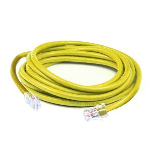 10ft RJ-45 (Male) to RJ-45 (Male) Yellow Cat6 Slim Clear-Claw UTP PVC Copper Patch Cable