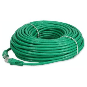 38.1 m, RJ-45, Cat6A, UTP, PVC, Green