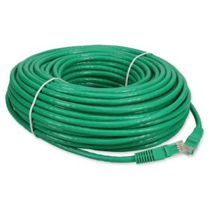 38.1 m, RJ-45, Cat6A, UTP, PVC, Green