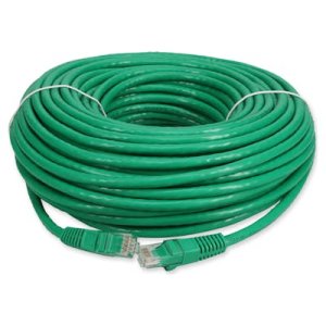 38.1 m, RJ-45, Cat6A, UTP, PVC, Green