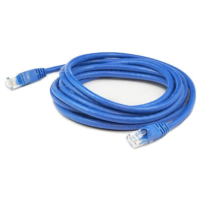 14ft RJ-45 (Male) to RJ-45 (Male) Straight Blue Cat6 UTP PVC Copper Patch Cable with Solid Conductors