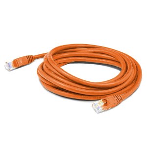 17ft RJ-45 (Male) to RJ-45 (Male) Orange Slim Cat6 snagless boot UTP PVC Copper Patch Cable