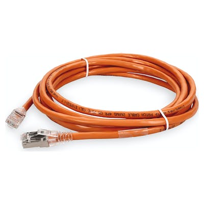 0.3 m, RJ-45, Cat6A, STP, PVC, Copper, Orange