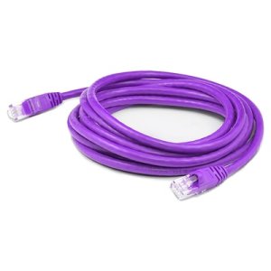 1ft RJ-45 (male) to RJ-45 (male) Violet Cat6 straight STP PVC copper patch cable