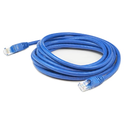 20ft RJ-45 (Male) to RJ-45 (Male) Straight Blue Cat6 UTP OFNP (Plenum-rated) Copper Patch Cable