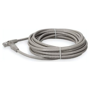 7.62 m, RJ-45, Cat6A, UTP, PVC, TAA, Gray