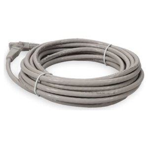 7.62 m, RJ-45, Cat6A, UTP, PVC, TAA, Gray