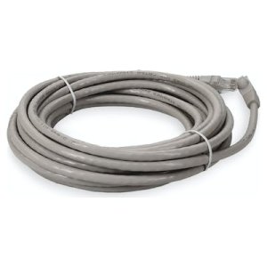 7.62 m, RJ-45, Cat6A, UTP, PVC, TAA, Gray