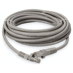 7.62 m, RJ-45, Cat6A, UTP, PVC, TAA, Gray