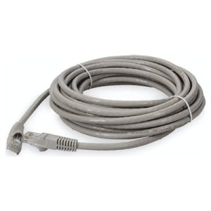 10.67 m, RJ-45, Cat6A, UTP, PVC, TAA, Gray