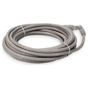 10.67 m, RJ-45, Cat6A, UTP, PVC, TAA, Gray