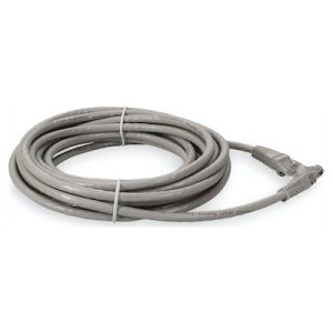 10.67 m, RJ-45, Cat6A, UTP, PVC, TAA, Gray