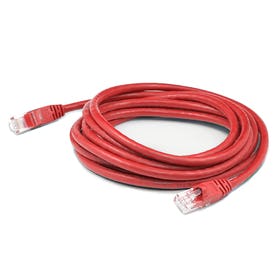 3ft RJ-45 (Male) to RJ-45 (Male) Shielded Straight Red Cat6 STP PVC Copper Patch Cable TAA Compliant