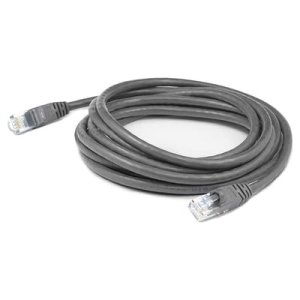 50ft RJ-45 (Male) to RJ-45 (Male) Gray Snagless Cat8 STP PVC Copper Patch Cable