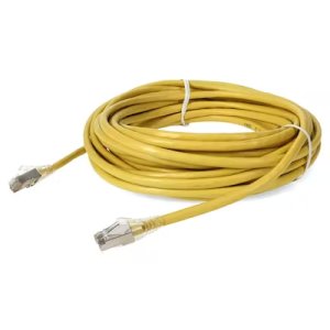 18.9 m, RJ-45, STP, PVC, 24AWG, Cat6A, Yellow