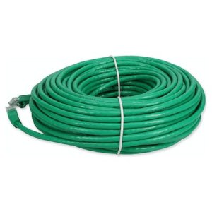 19.81 m, RJ-45, Cat6A, Green, PVC, UTP