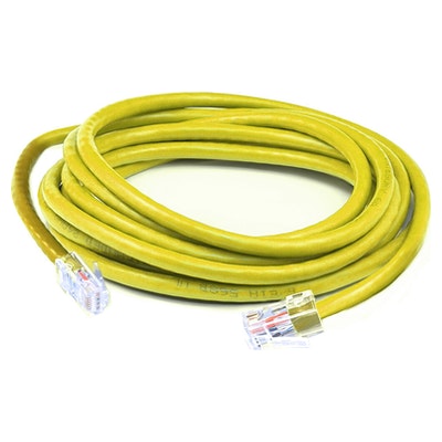 6ft RJ-45 (Male) to RJ-45 (Male) Yellow Cat6 Straight UTP PVC Non-Booted Copper Patch Cable