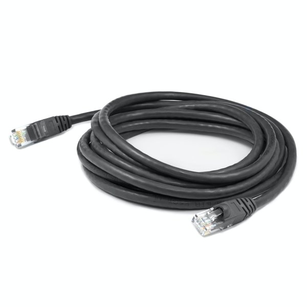 7ft RJ-45 (Male) to RJ-45 (Male) Straight Black Cat5e UTP PVC Copper Patch Cable