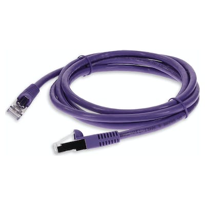 AddOn Networks ADD-7FCAT6S-PE-TAA networking cable Purple 2.13 m Cat6 U/FTP (STP)