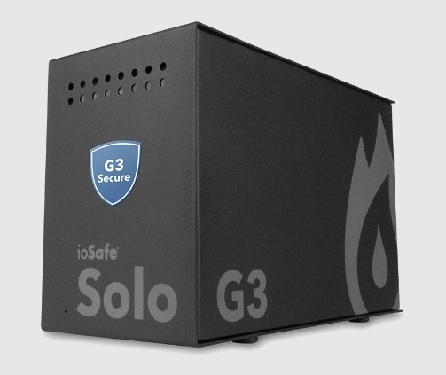 ioSafe ioSafe Solo G3 Secure 4TB Fireproof/Waterproof external storage; USB 3.0; bus powered; data access control