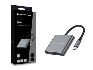 Conceptronic DONN18G 3-in-1 USB 3.2 Gen 1 Docking Station, HDMI, USB 3.0, 100W USB PD