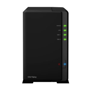 Synology DiskStation DS218play NAS Compact 1 GB DDR4 8 TB HDD Black