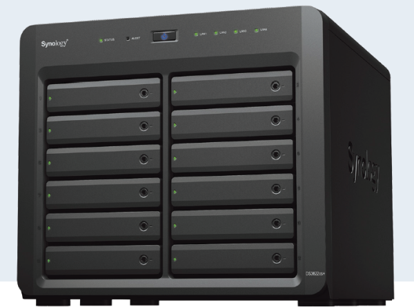 Synology DiskStation DS3622xs+ 11.52TB (Synology SAT5200); 12 bay desktop; Intel