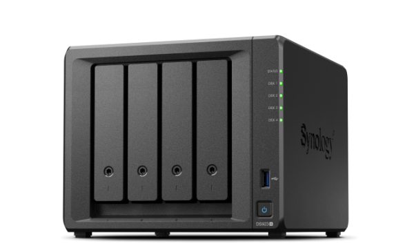 Synology DiskStation DS923+ NAS Tower Ryzen Embedded R1600 4 GB DDR4L 16 TB DiskStation Manager Black