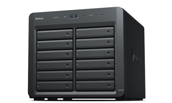 Synology DX1215II/192TB-HAT53 disk array Desktop Black