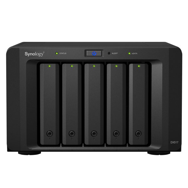 Synology DX517 50TB (Seagate Ironwolf Pro) 5 bay expansion unit for DS1817+/DS1517+/DS1817/DS1517 disk array Desktop Black