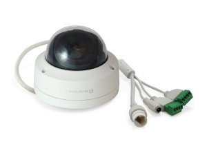 LevelOne GEMINI Fixed Dome IP Network Camera, 4-Megapixel, H.265, 802.3af PoE, IR LEDs, Indoor/Outdoor