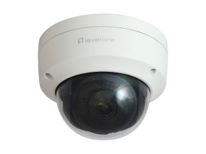 LevelOne GEMINI Fixed Dome IP Network Camera, 6-Megapixel, H.265,802.3af PoE, Indoor/Outdoor