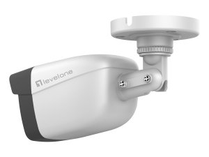 LevelOne GEMINI Fixed IP Network Camera, 2-Megapixel, H.265, 802.3af PoE, IR LEDs, Indoor/Outdoor