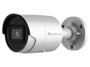 LevelOne GEMINI Fixed Bullet IP Network Camera, 4-Megapixel, H.265,802.3af PoE, Indoor/Outdoor