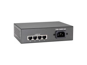 LevelOne 5-Port Fast Ethernet PoE Switch, 802.3at/af PoE, 4 PoE Outputs, 65W