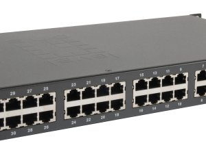 LevelOne 34-Port Fast Ethernet PoE Switch, 802.3at/af PoE, 32 PoE Outputs, 2 x Gigabit RJ45, 380W