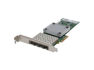 LevelOne Gigabit Fiber PCIe Network Card, PCIe 4X, 4 x SFP