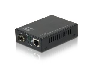 LevelOne RJ45 to SFP Gigabit Media Converter, PoE PD