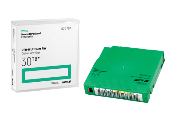 HPE LTO-8 Ultrium 30TB RW Data Cartridge Blank data tape 12 TB 1.27 cm